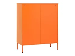 Armário de arrumação aço 80x35x101,5 cm laranja