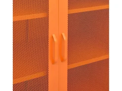 Armário de arrumação aço 80x35x101,5 cm laranja