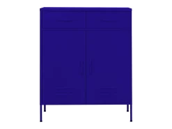 Armário de arrumação aço 80x35x101,5 cm azul-marinho