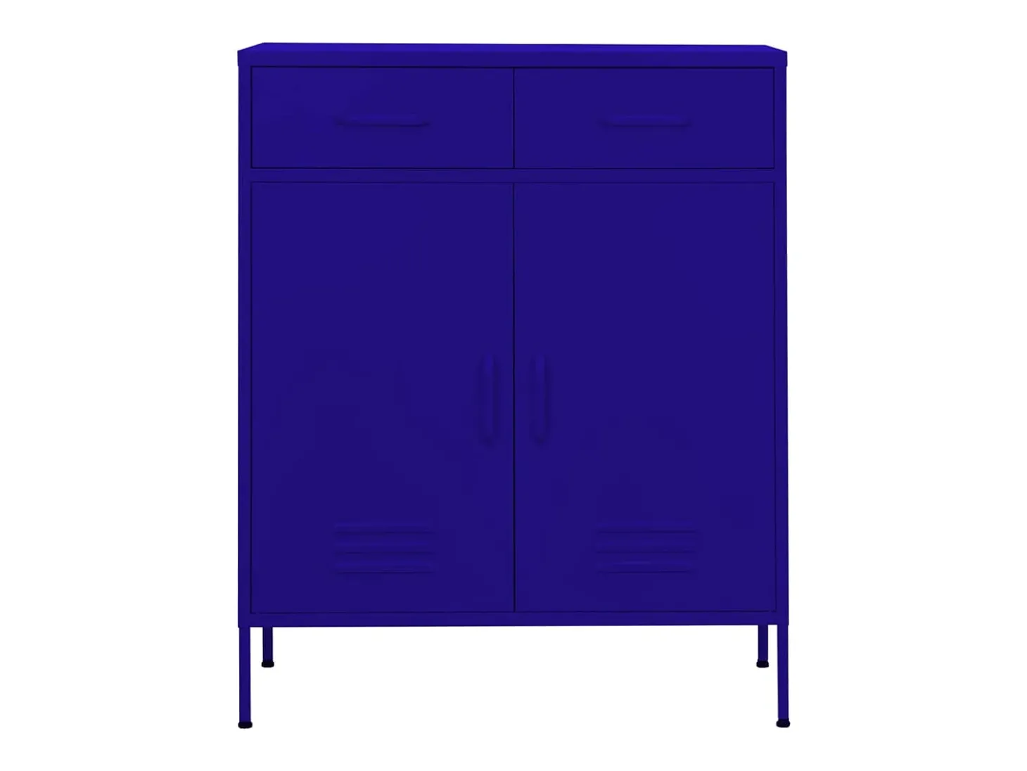 Armário de arrumação aço 80x35x101,5 cm azul-marinho