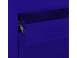 Armário de arrumação aço 80x35x101,5 cm azul-marinho