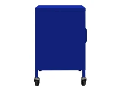 Armário de arrumação aço 60x35x56 cm azul-marinho