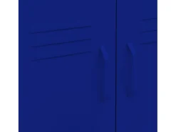 Armário de arrumação aço 60x35x56 cm azul-marinho