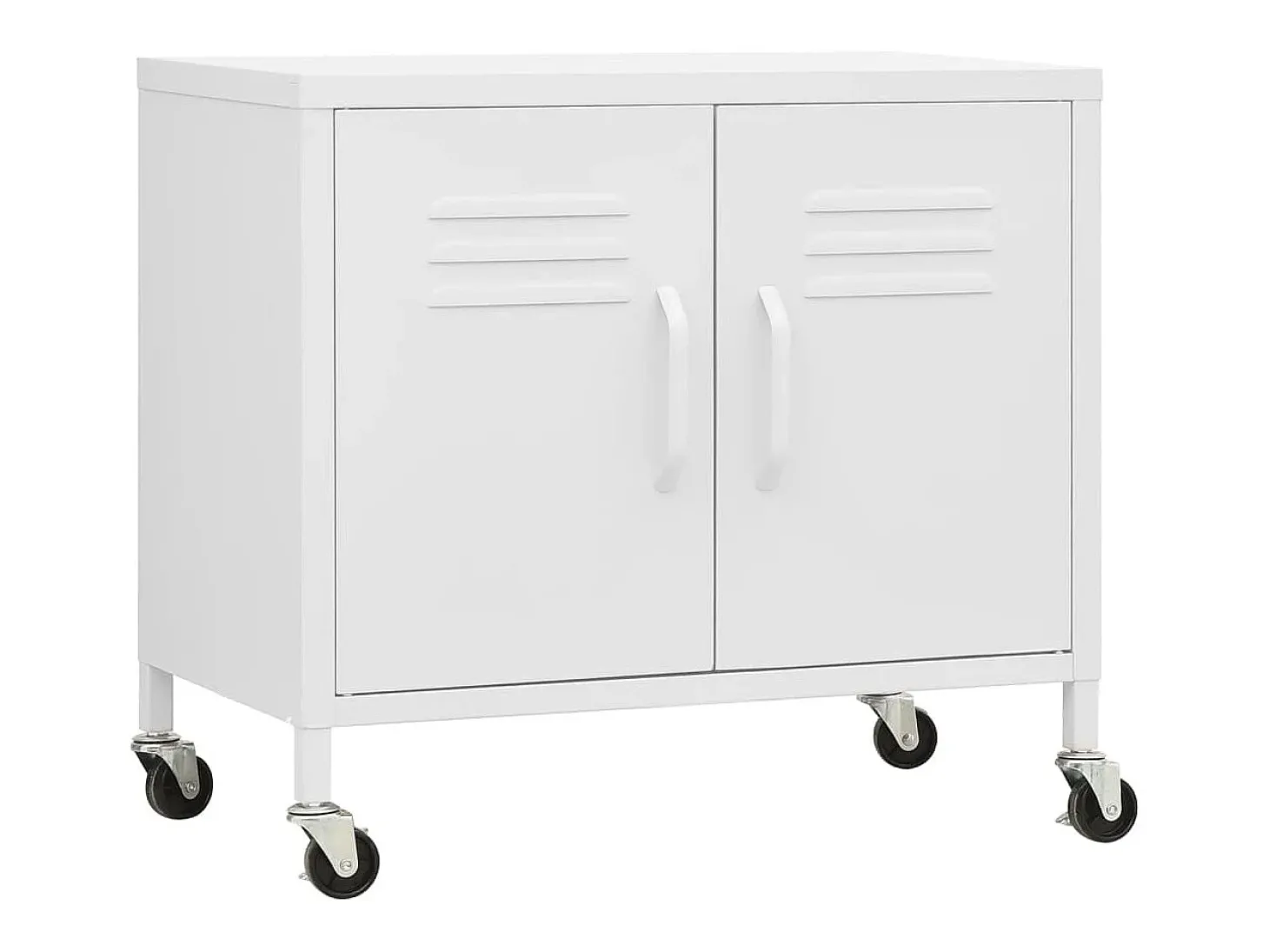 Armário de arrumação aço 60x35x56 cm branco