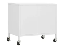 Armário de arrumação aço 60x35x56 cm branco