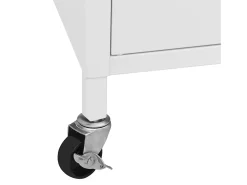 Armário de arrumação aço 60x35x56 cm branco