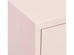 Armário de arrumação aço 80x35x101,5 cm rosa