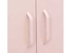 Armário de arrumação aço 80x35x101,5 cm rosa