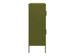 Armário de arrumação aço 80x35x101,5 cm verde-azeitona