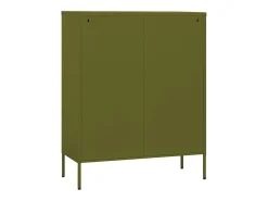 Armário de arrumação aço 80x35x101,5 cm verde-azeitona