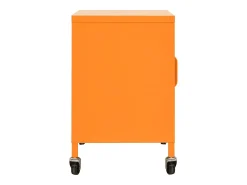 Armário de arrumação aço 60x35x56 cm laranja