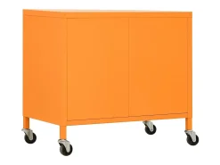 Armário de arrumação aço 60x35x56 cm laranja