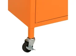 Armário de arrumação aço 60x35x56 cm laranja