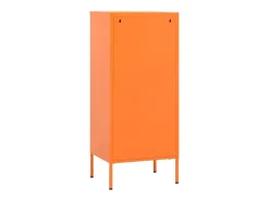 Armário de arrumação aço 42,5x35x101,5 cm laranja