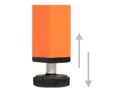 Armário de arrumação aço 42,5x35x101,5 cm laranja