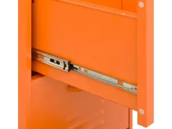 Armário de arrumação aço 42,5x35x101,5 cm laranja