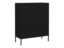 Armário de arrumação aço 80x35x101,5 cm preto