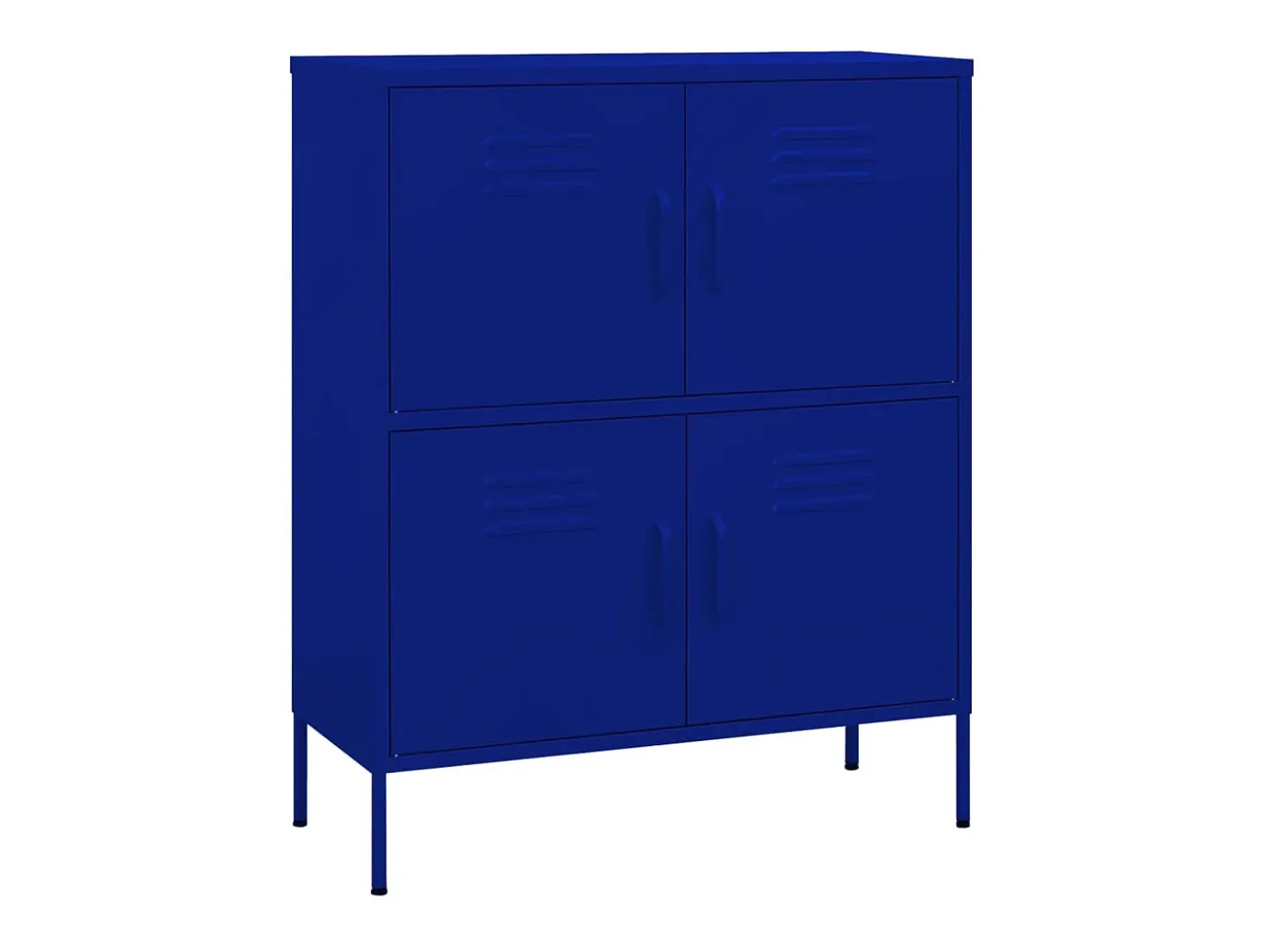 Armário de arrumação aço 80x35x101,5 cm azul-marinho