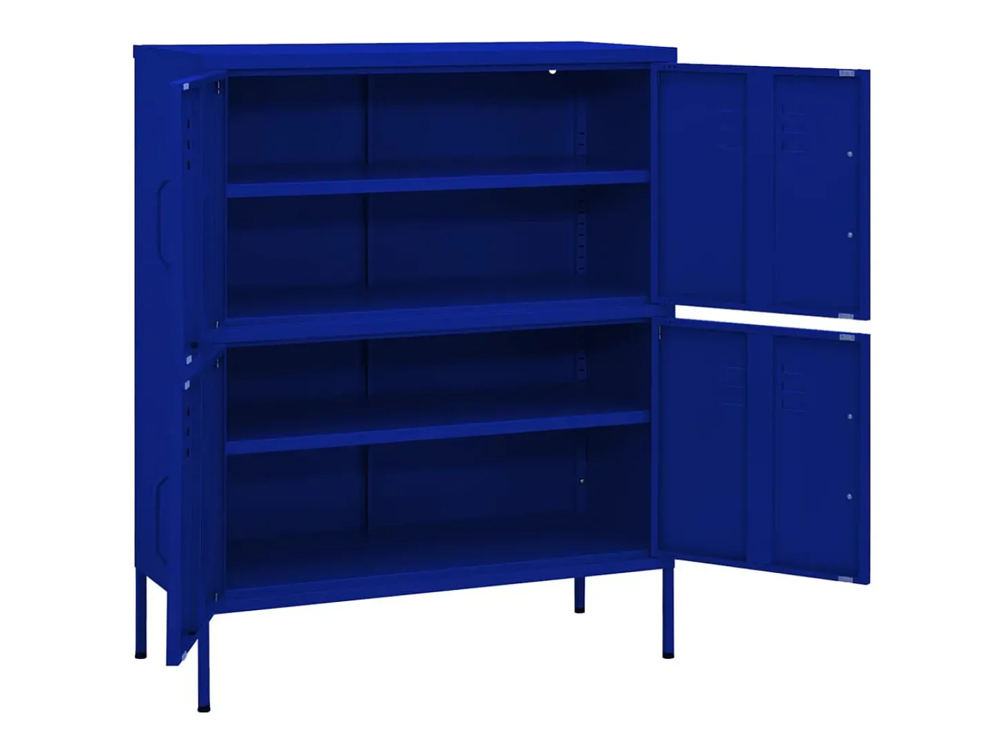 Armário de arrumação aço 80x35x101,5 cm azul-marinho