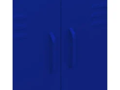 Armário de arrumação aço 80x35x101,5 cm azul-marinho