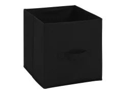 Armário de arrumação com 4 cestos tecido 63x30x71 cm aço preto