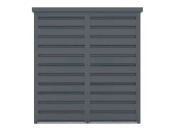 Armário de arrumação de jardim em aço galvanizado cinza - C125 x L80 x A131 cm - REIVAX