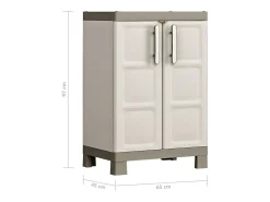 Armário de arrumação Excellence 97cm bege/cinzento-acastanhado