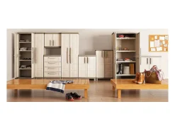 Armário de arrumação Excellence 97cm bege/cinzento-acastanhado
