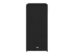 Armário de arrumação p/ jardim 105x55x113 cm vime PE preto