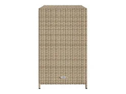 Armário de arrumação p/ jardim 83x45x76 cm vime PE bege