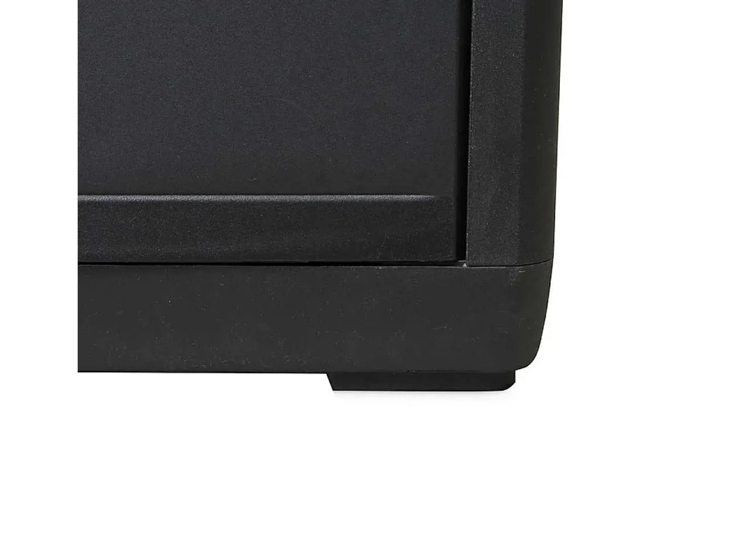 Armário de arrumação para jardim com 3 prateleiras preto