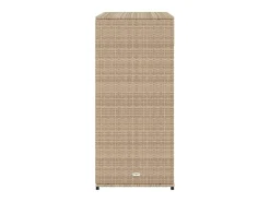 Armário de arrumação para jardim 105x55x113 cm vime PE bege