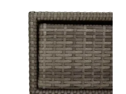 Armário de arrumação para jardim 55x59x69 cm vime PE cinzento