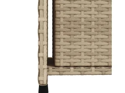 Armário de arrumação para jardim 50x55x115 cm vime PE bege