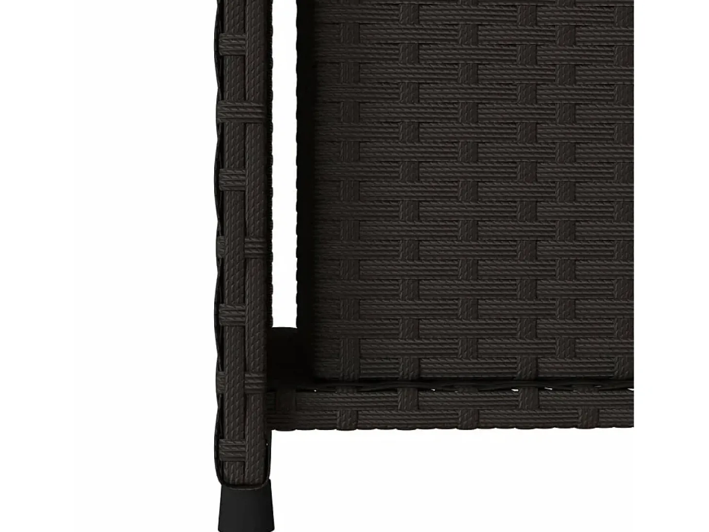 Armário de arrumação para jardim 50x55x115 cm vime PE preto