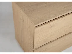 Armário de banheiro 120 cm (2x 60) + TOP e pés, Cor: Carvalho Claro, 120 x 46 x 80,7 cm