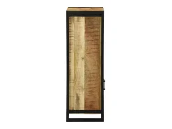 Armário de Banheiro com porta Castanho Madeira de manga maciça