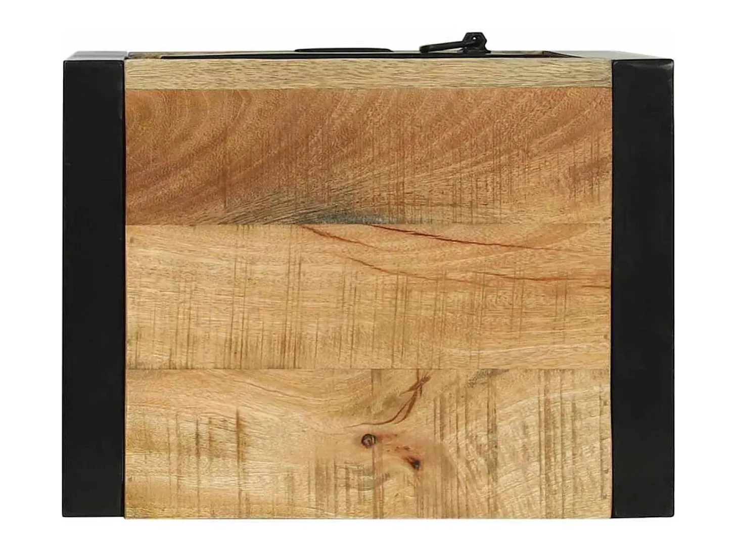 Armário de Banheiro com porta Castanho Madeira de manga maciça