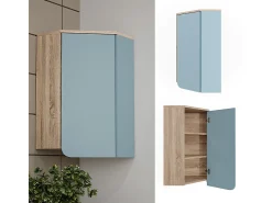 Armário de banheiro sonoma/azul 42.4x42.4x75 karen