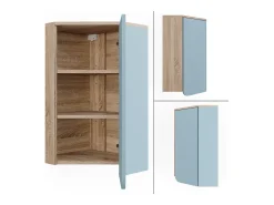 Armário de banheiro sonoma/azul 42.4x42.4x75 karen