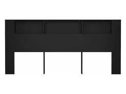 Armário de cabeceira 220x18,5x104,5 cm preto