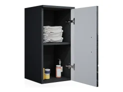 Armário de casa de banho antracite alto brilho 30x24x59 irma