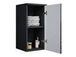 Armário de casa de banho antracite alto brilho 30x24x59 irma
