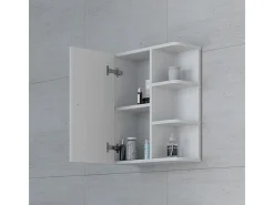 Armário de casa de banho branco 47.2x20.8x59.2 fynn