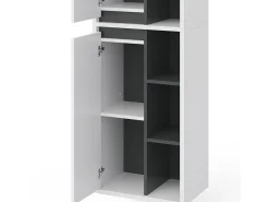 Armário de casa de banho branco 50x33x170 viola