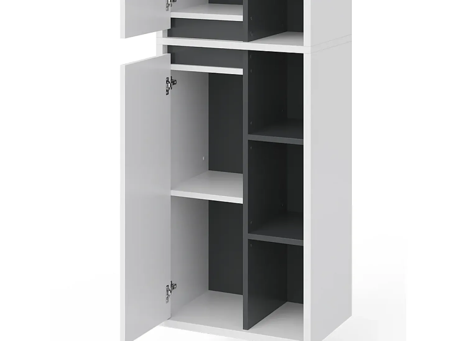 Armário de casa de banho branco 50x33x170 viola