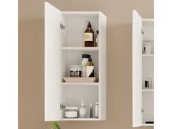 Armário de casa de banho branco 33x21.6x84 gloria