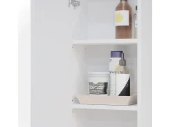 Armário de casa de banho branco 33x21.6x84 gloria
