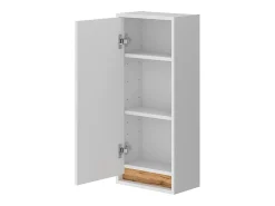 Armário de casa de banho branco alto brilho/carvalho goldkraft 81.6x20x35 detmold