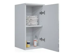 Armário de casa de banho branco alto brilho 30x24x59 irma
